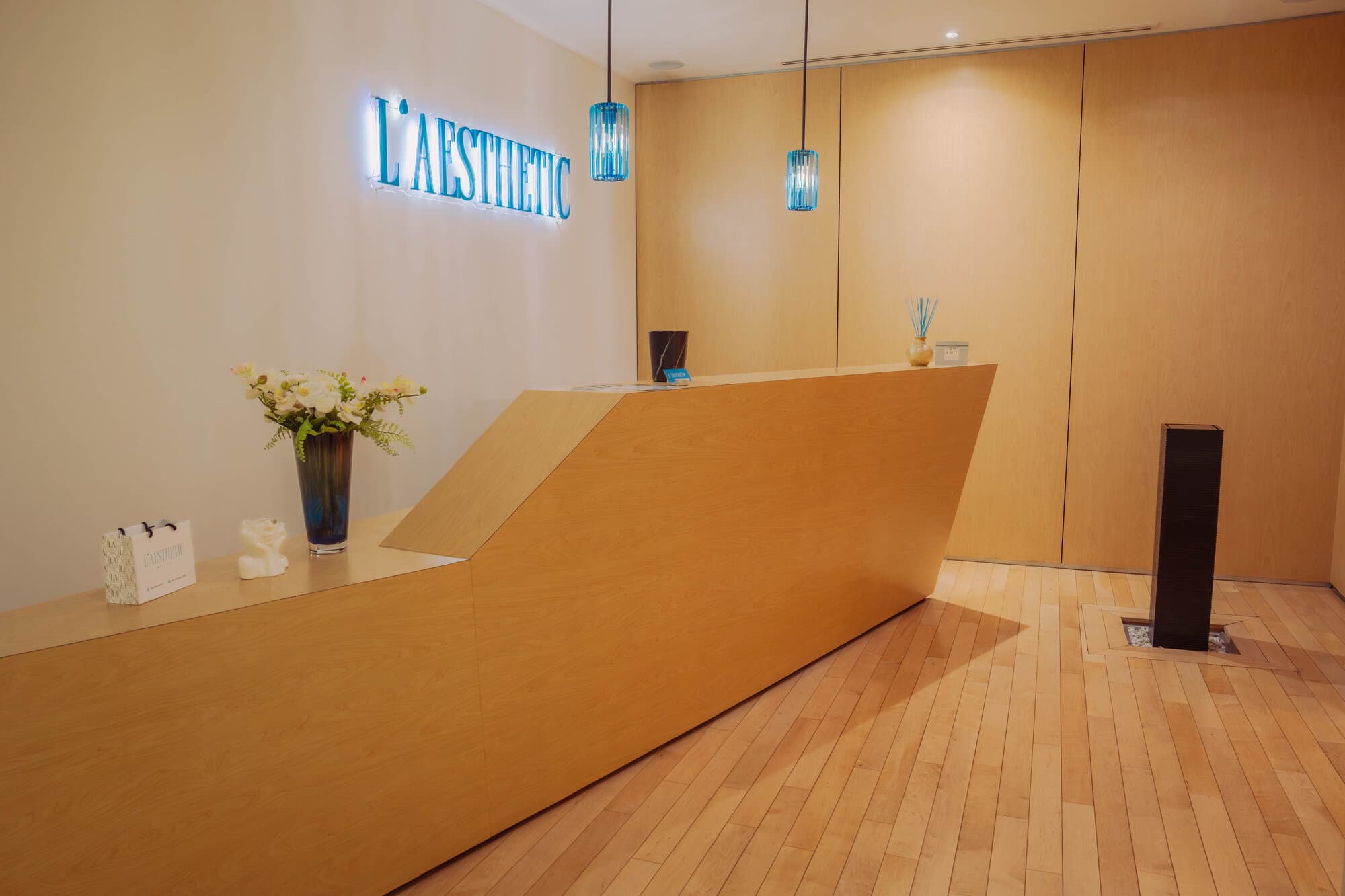 Recepción de la clínica L'Aesthetic Medical